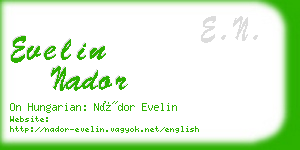 evelin nador business card